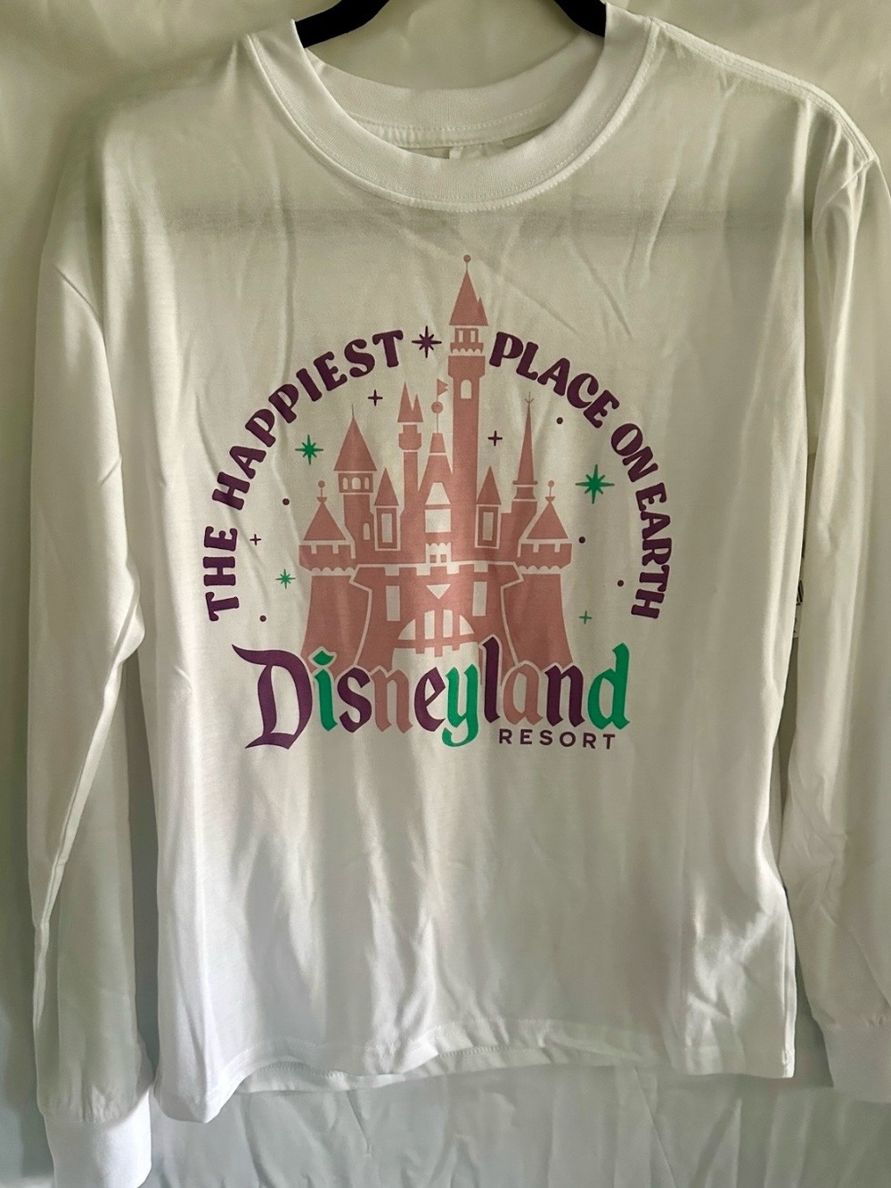 Disneyland Resort “The Happiest Place On Earth” Long Sleeve Women’s Large NWT